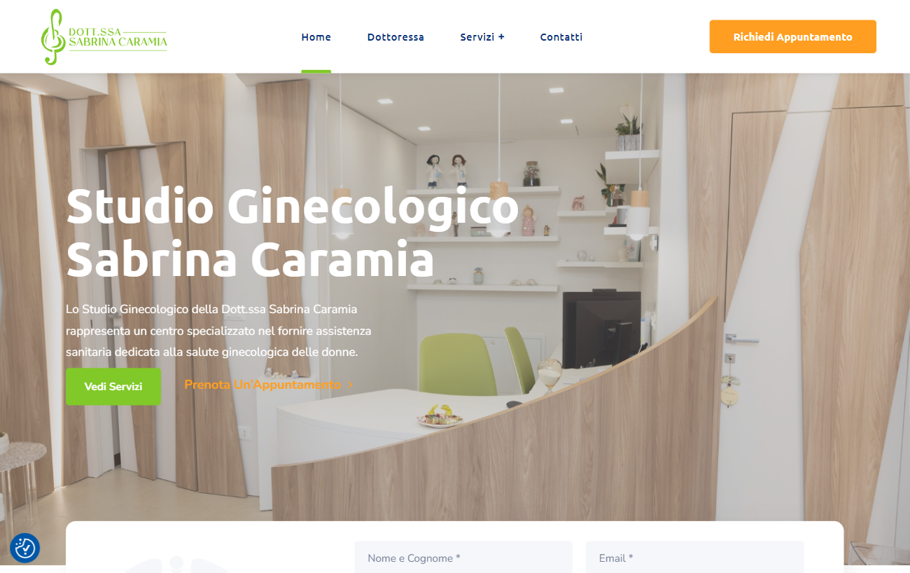 realizzazione sito web ginecologi - sabrinacaramia - siti web studio medico