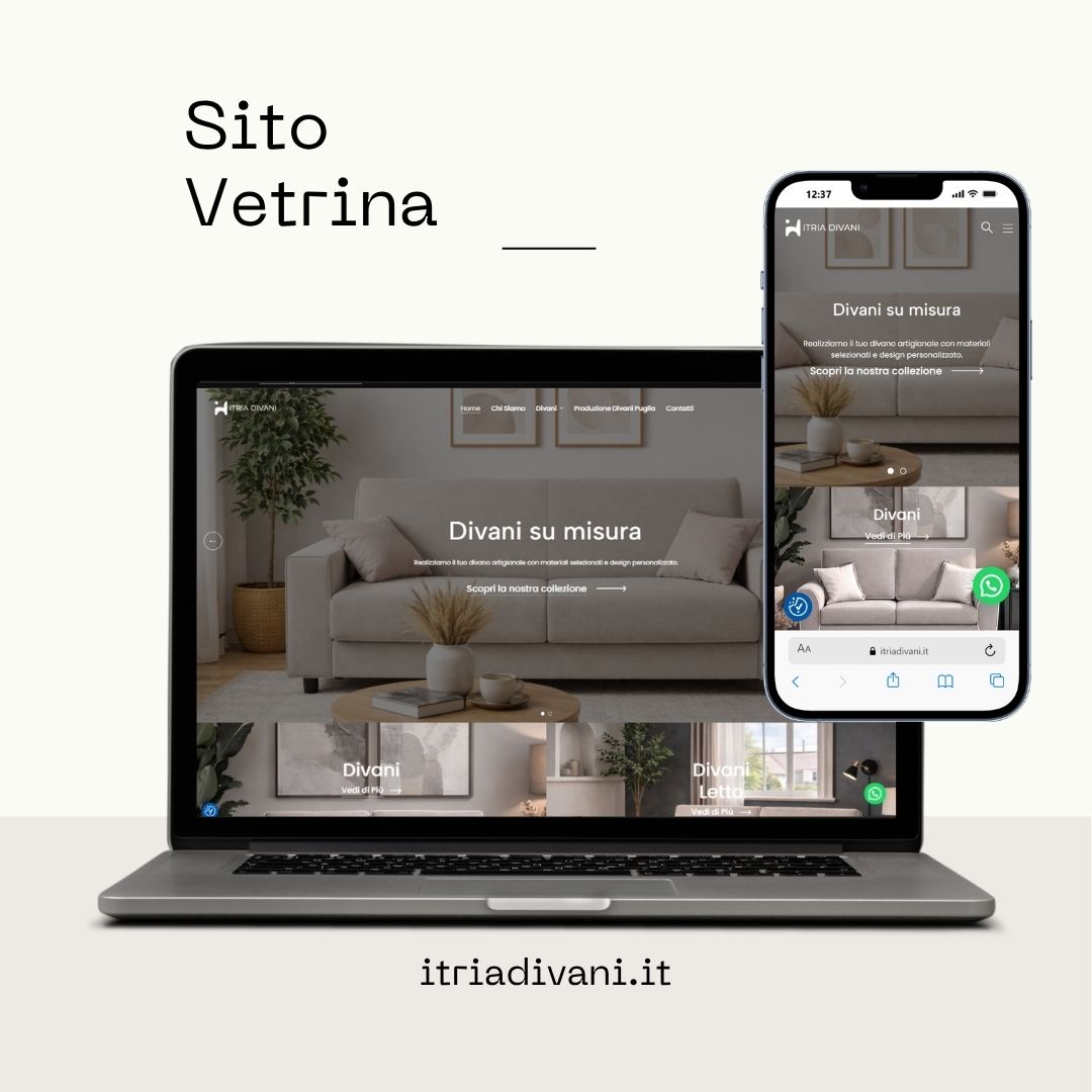 realizzazione sito web per negozio divani - fs web services