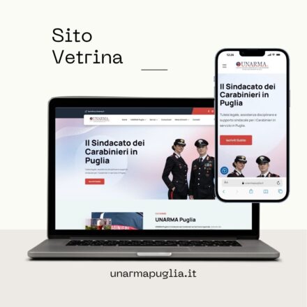 Realizzazione Sito Web Istituzionale UNARMA Puglia: Portale Sindacato Carabinieri