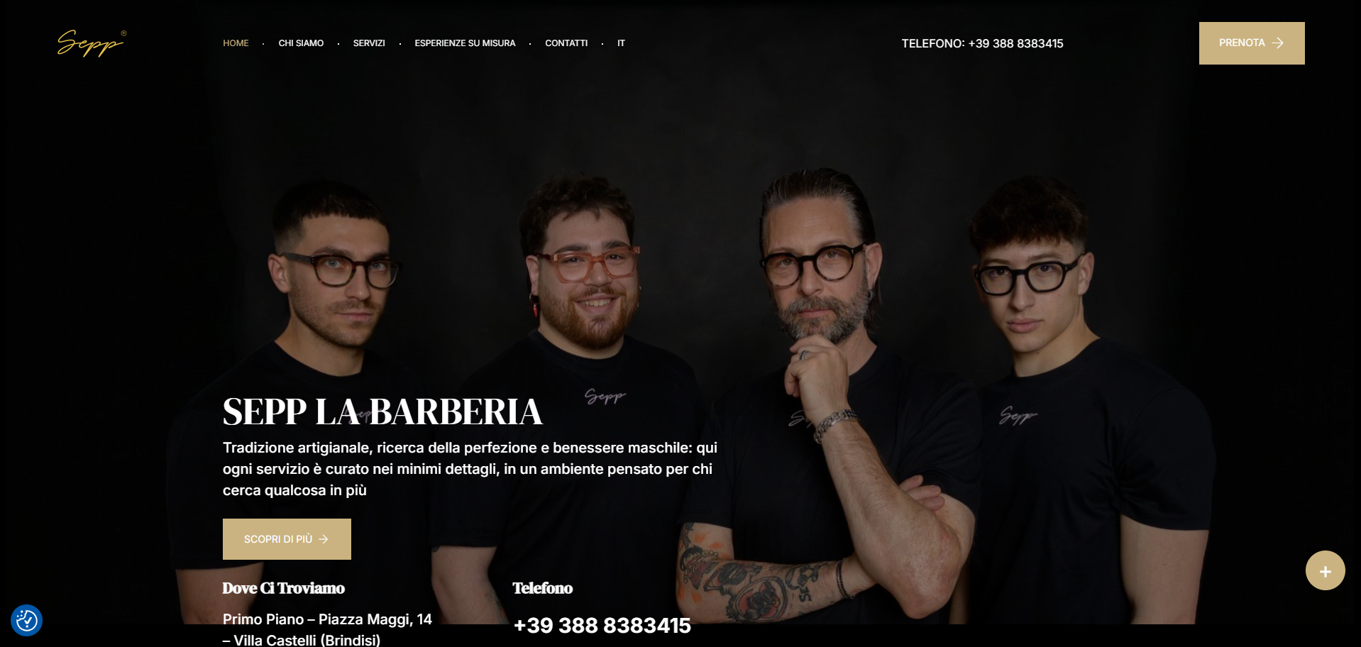 realizzazione sito web per barbiere